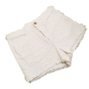 H&M: Denim High Waist Scalloped